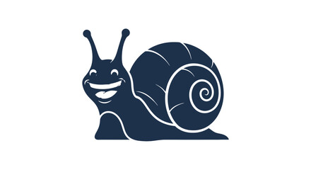 Happy Snail Cartoon Character Illustration. © Abraca