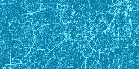 Obraz premium Turquoise and blurry sea waves. Dark grainy background.eps,10