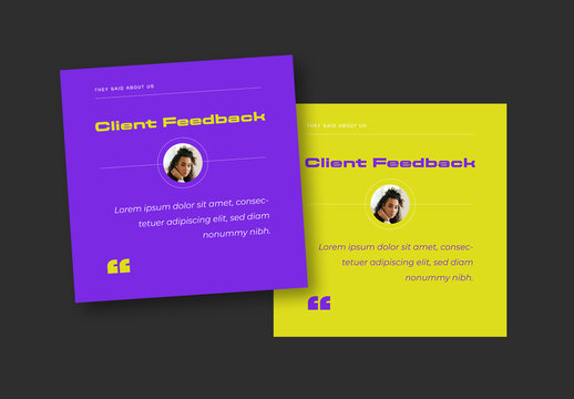 Client Feedback Post Templates