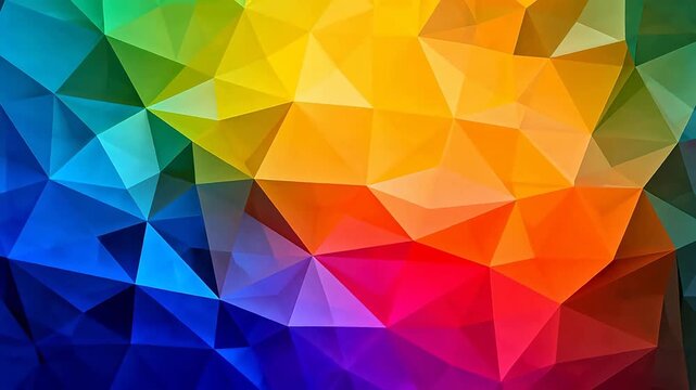 Colorful geometric triangle pattern