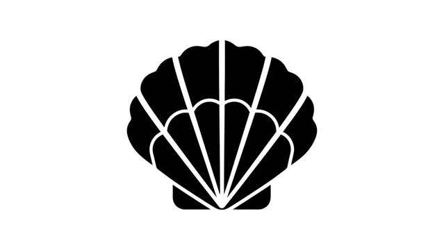 Seashell Icon Marine Shell Beach Vector Symbol