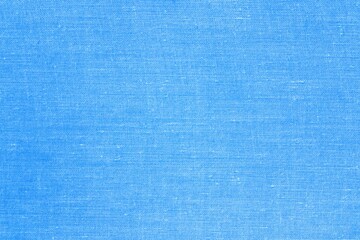 Fototapeta premium Blue Fabric Texture Background, Seamless Linen Cloth Pattern
