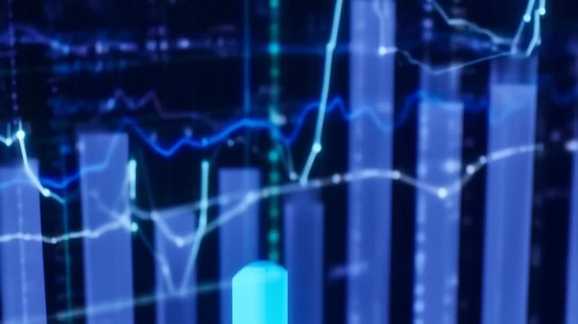 digital arrow up, financial growth