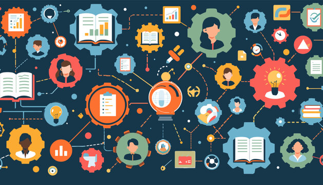 A vibrant illustration representing business innovation and growth, ideal for marketing materials, website graphics, or articles about successful stra