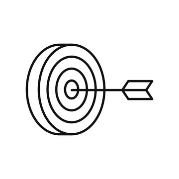 Bullseye Arrow Line Icon Video