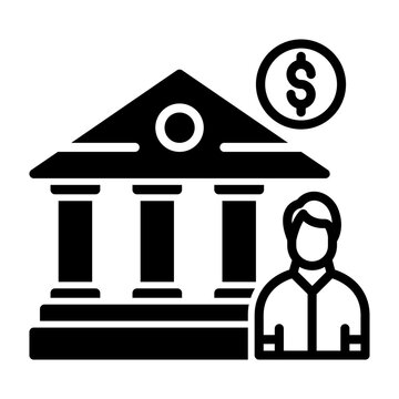 Job In Bank Icon