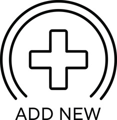 Obraz premium A professional medical cross icon vector symbol featuring a red plus sign button for health emergency first aid hospital pharmacy and medicine web design illustration
