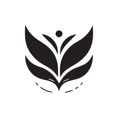 Fototapeta premium vector illustration of an abstract leaf