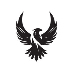 Naklejka premium eagle tattoo design vector illustration