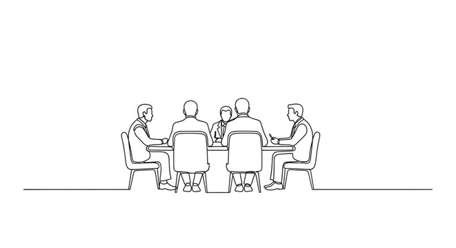 Business meeting, team discussion, people sitting at a table, collaboration, strategy, planning, teamwork