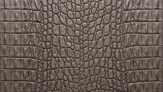 Gray crocodile leather texture background