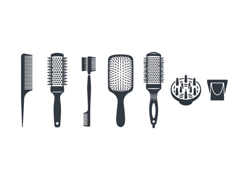 Collection of Professional Hair Styling Tools and Accessories.