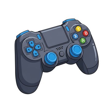 PlayStation game controller illustration.