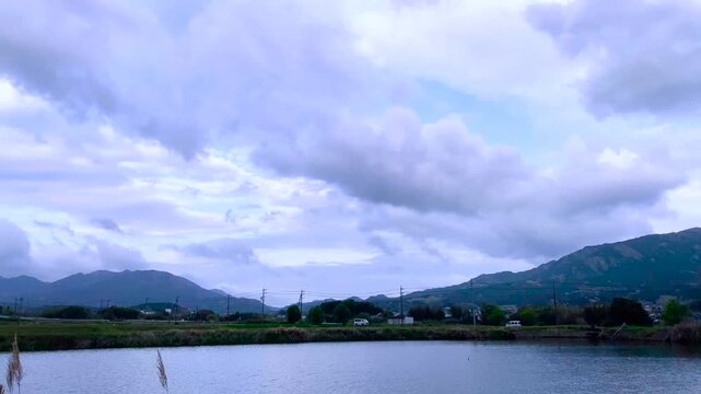 4K Timelapse of Multi‑Layer Clouds in Cool Tones Moving in Opposite Directions (No Audio)