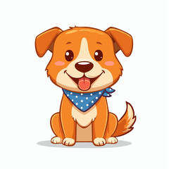 Fototapeta premium Lustiger Hund mit Halstuch