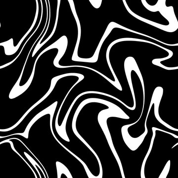 Seamless abstract psychedelic wavy pattern with zebra