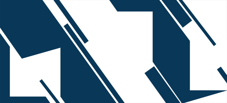 Blue vector background with silver line curve overlap paper with white space for text and background design