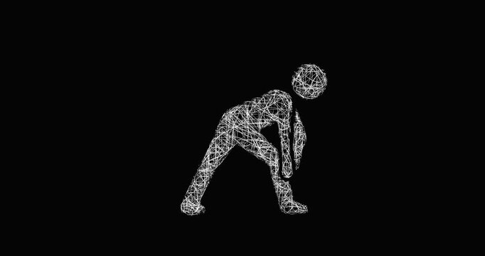 Sketch stretching icon animation - smooth progressive reveal