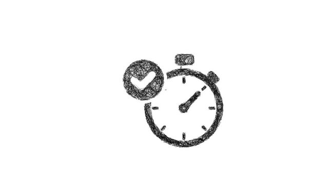 Sketch personal best icon animation - smooth progressive reveal