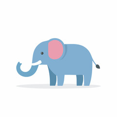 Naklejka premium Minimalistischer Elefant 