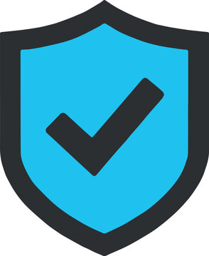 Shield check mark workplace safety compliance emblem