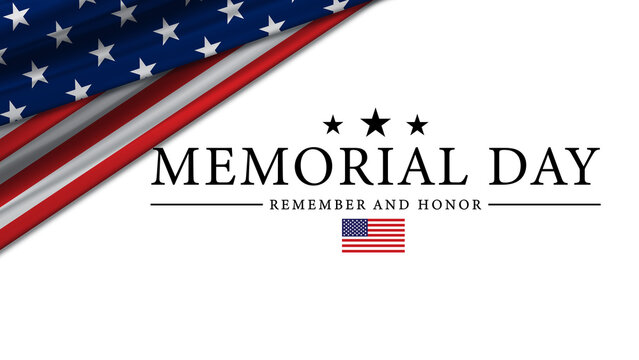 Memorial Day Background USA Flag