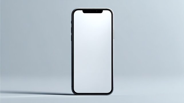 Showcase Minimalistic Display Template Mockup for Clean User Interface Design in a Modern Technology Studio Environment Front View Blank UI Concept for Design Professionals