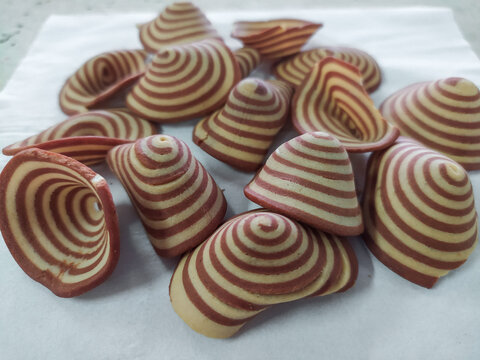An Indonesian snack called kuping gajah.