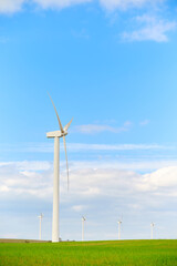 Fototapeta premium Windmills for renewable electrical energy production