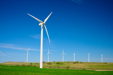 Fototapeta premium Windmills for renewable electrical energy production