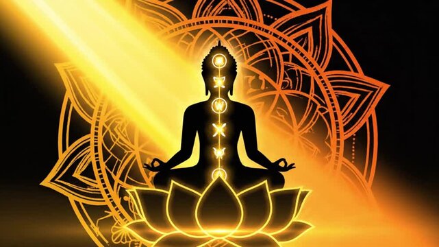 silhouette of a woman in yoga position