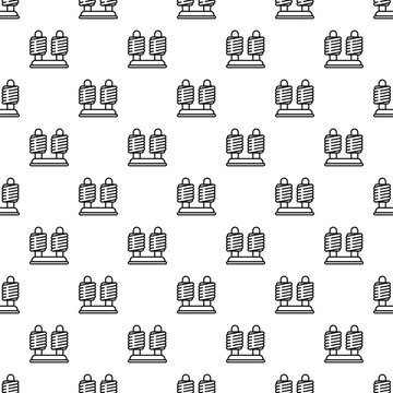 Electrical inductor coil components creating a repeating background pattern