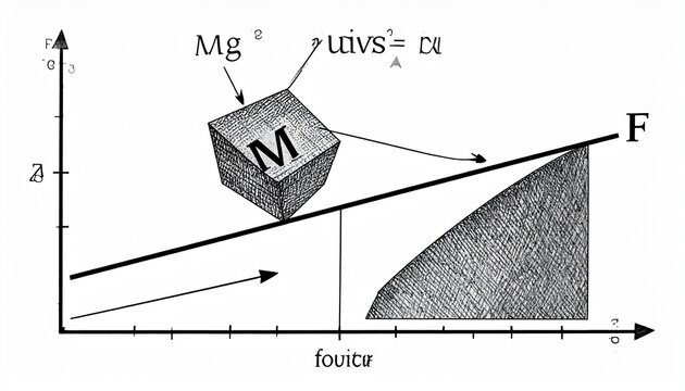 Physics Diagram Block on Inclined Plane