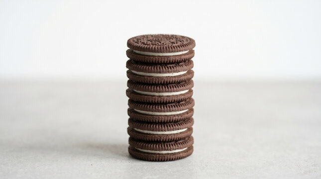 stack of cookie sandwhiches