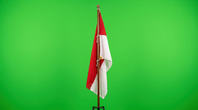 bendera indonesia flag of indonesia green screen