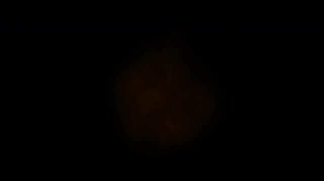 Automatic rifle muzzle flash sparks and gun smoke for action movie