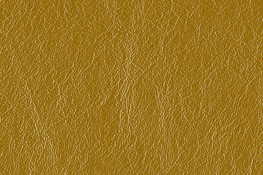 Textura de cuero sint&eacute;tico color mostaza con relieve de grano natural y acabado brillante.