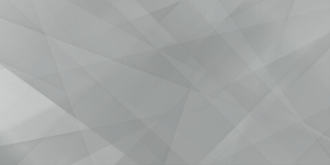 Obraz premium Grey modern geometric abstract background with intersecting lines and shapes for modern design and technology concepts 