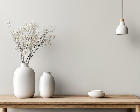 Contemporary home interior with cohesive grey tones and clean minimalist decor