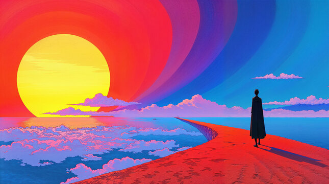 a man lost in the surreal world