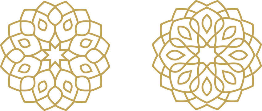 Intricate geometric pattern composed of hexagonal and pentagonal shapes