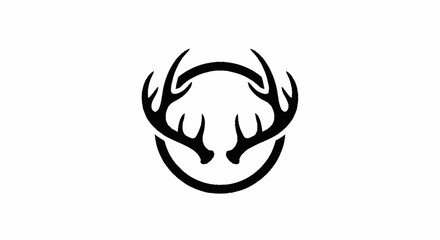 Deer antler ilustration logo vector template © NINDYA