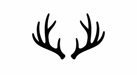 Deer antler ilustration logo vector template © NINDYA