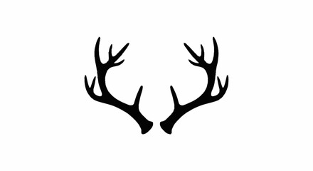 Deer antler ilustration logo vector template © NINDYA
