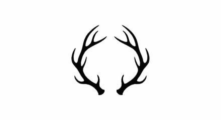 Deer antler ilustration logo vector template   © NINDYA