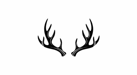 Deer antler ilustration logo vector template   © NINDYA