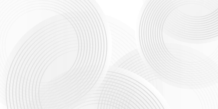 Modern simple line circles pattern in white background. Geometric-pattern, seamless-pattern, abstract-pattern, futuristic-pattern. Vector illustration