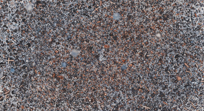 Abstract pattern of small grey stones and pebbles texture.