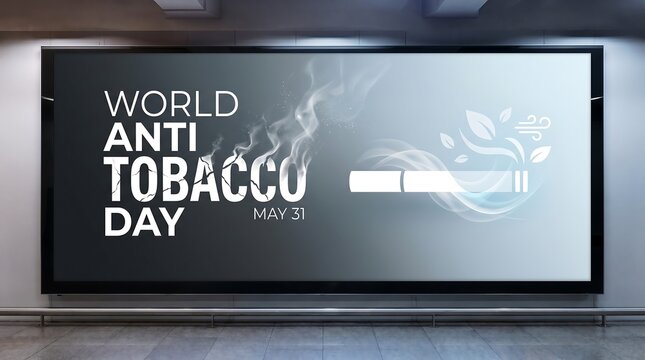 World Anti Tobacco Day Billboard Display.