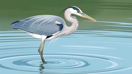 Fototapeta premium great blue heron ardea cinerea